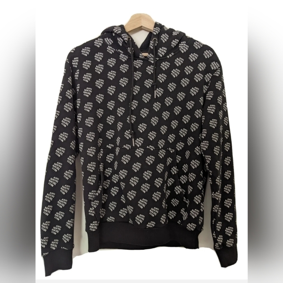 ANTI SOCIAL SOCIAL SOCIAL CLUB - ALL OVER YOU BLACK ASSC HOODIE SS19 - Picture 1 of 5